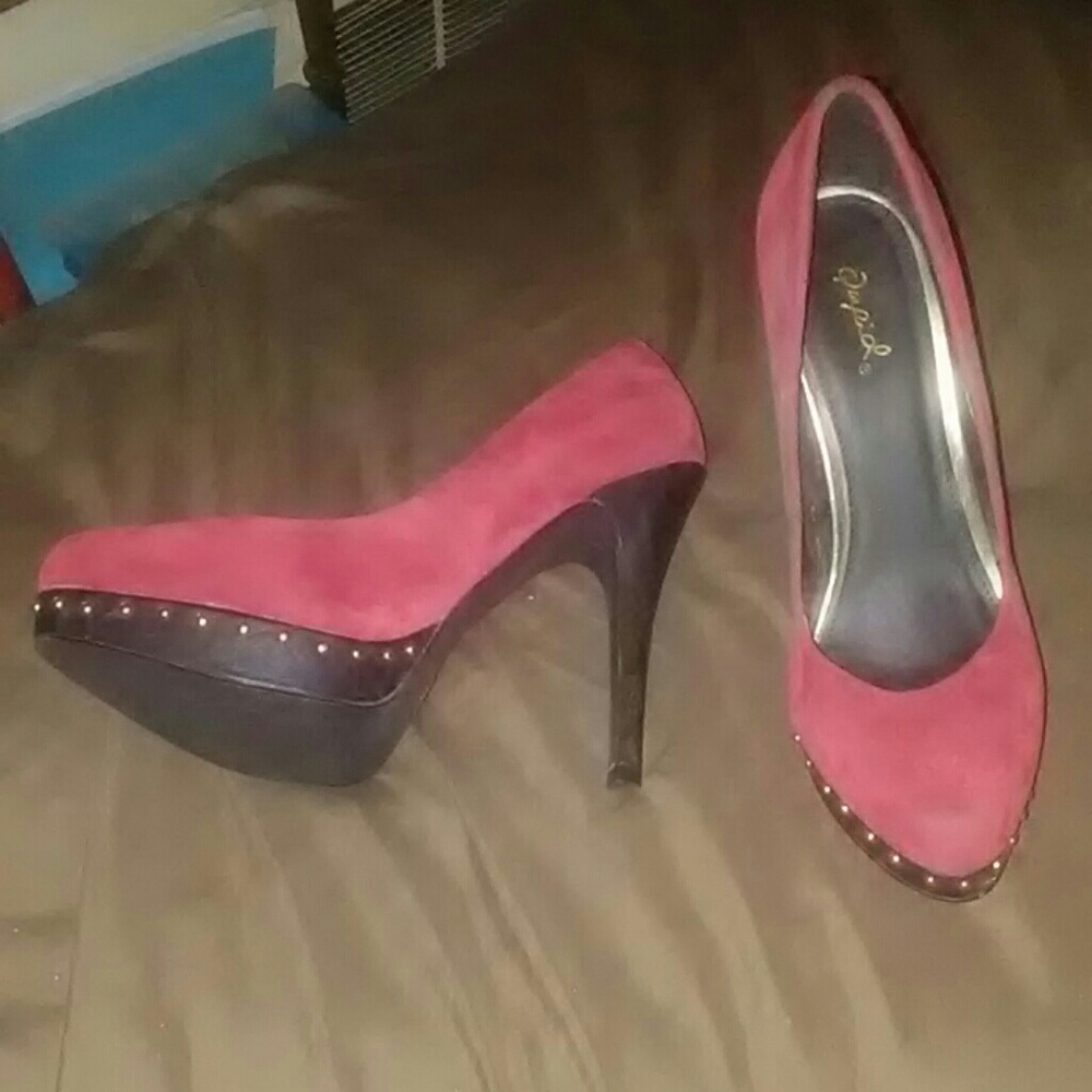 Red Swade Heels
